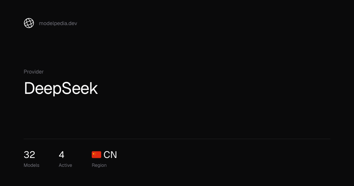 DeepSeek Models — modelpedia